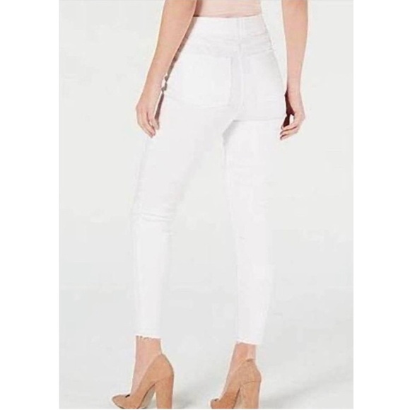 Spanx White Denim Skinny Stretch Pull-On Jeans Pants Size XL - Picture 1 of 4